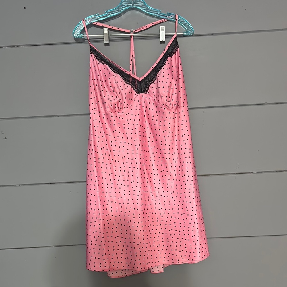 Pink Polka Dot Nightgown/slip dress